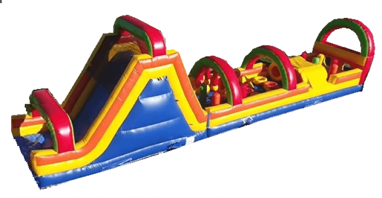 Dry 50 ft Rainbow Climbing Obstacle Course