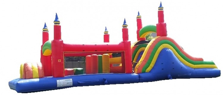 Dry 40 ft Rainbow Obstacle Course