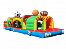 Dry 35 ft Sports Obstacle Course