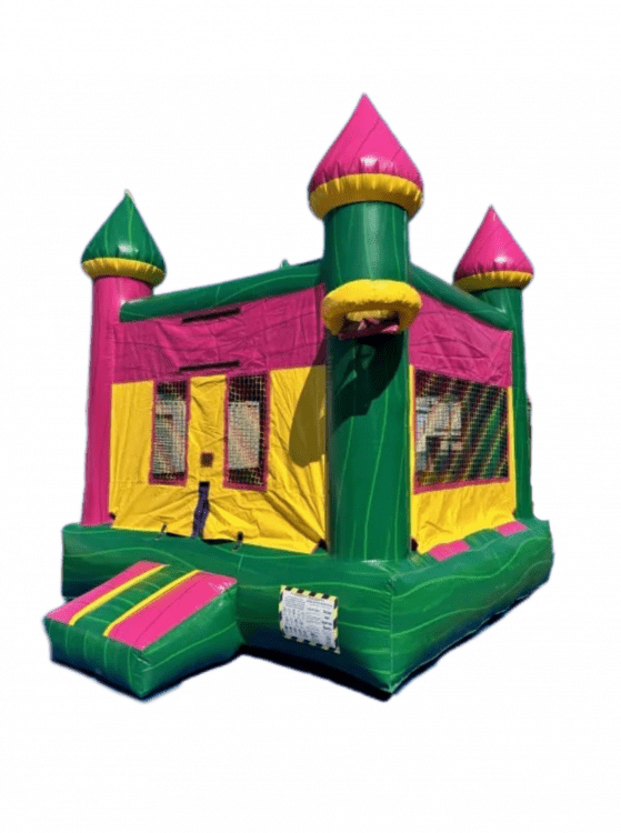 Green/Pink Castle - Jumping Around Party Rentals Kennewick Pasco ...