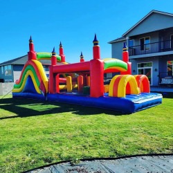 FB IMG 1754544639948 1754545768 Dry 40 ft Rainbow Obstacle Course