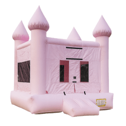 Pastel Pink Wedding Bounce House
