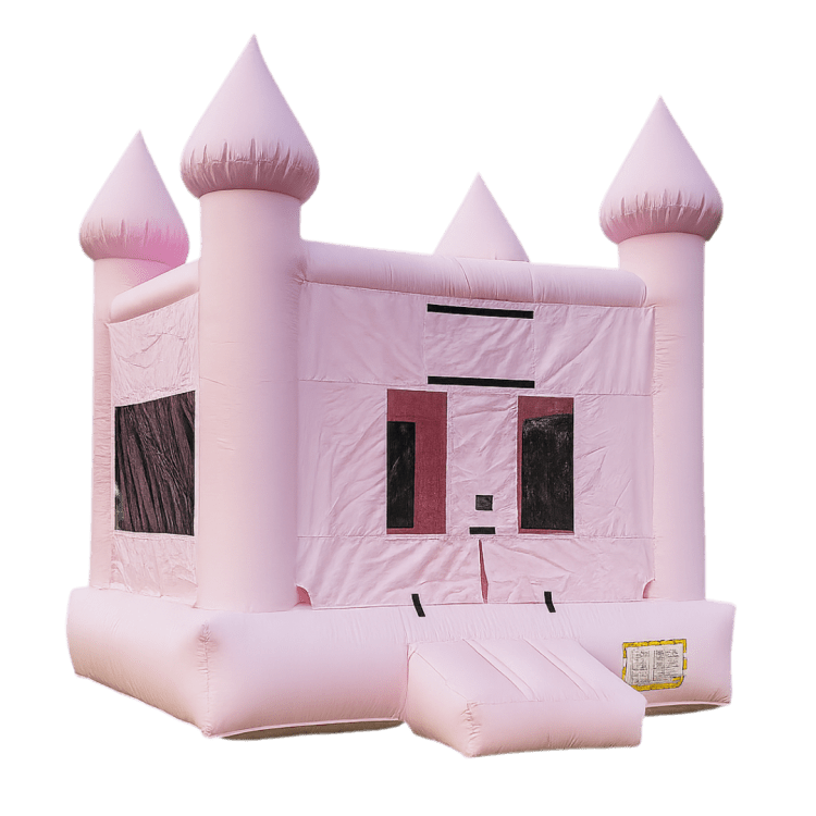 Pastel Pink Wedding Bounce House