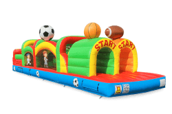 Dry 35 ft Sports Obstacle Course