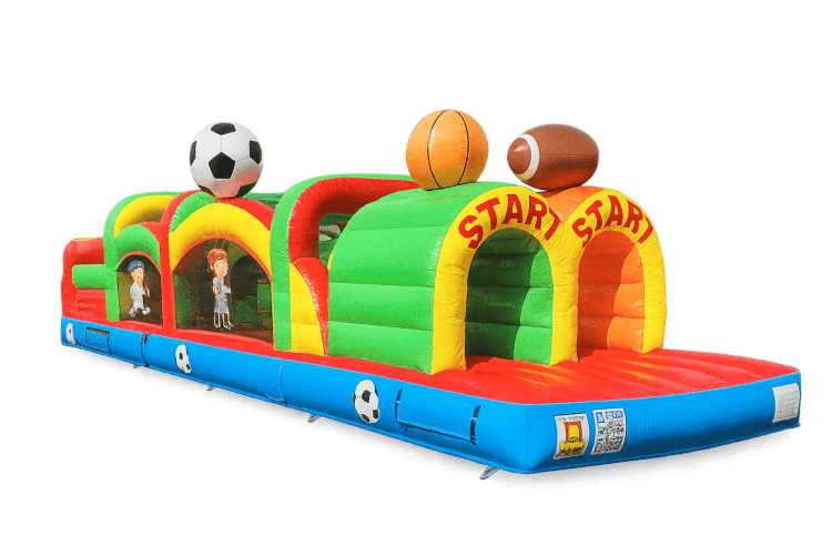 Dry 35 ft Sports Obstacle Course