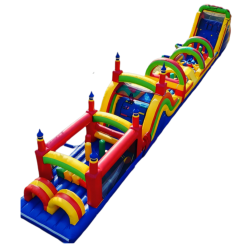 Rainbow Run Obstacle Course • 2-Lane • 90 ft (Dry)
