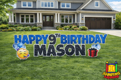 Happy Birthday Greeting (blue)