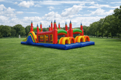 Rainbow Obstacle Course • 4-Lane • 40 ft (Dry)